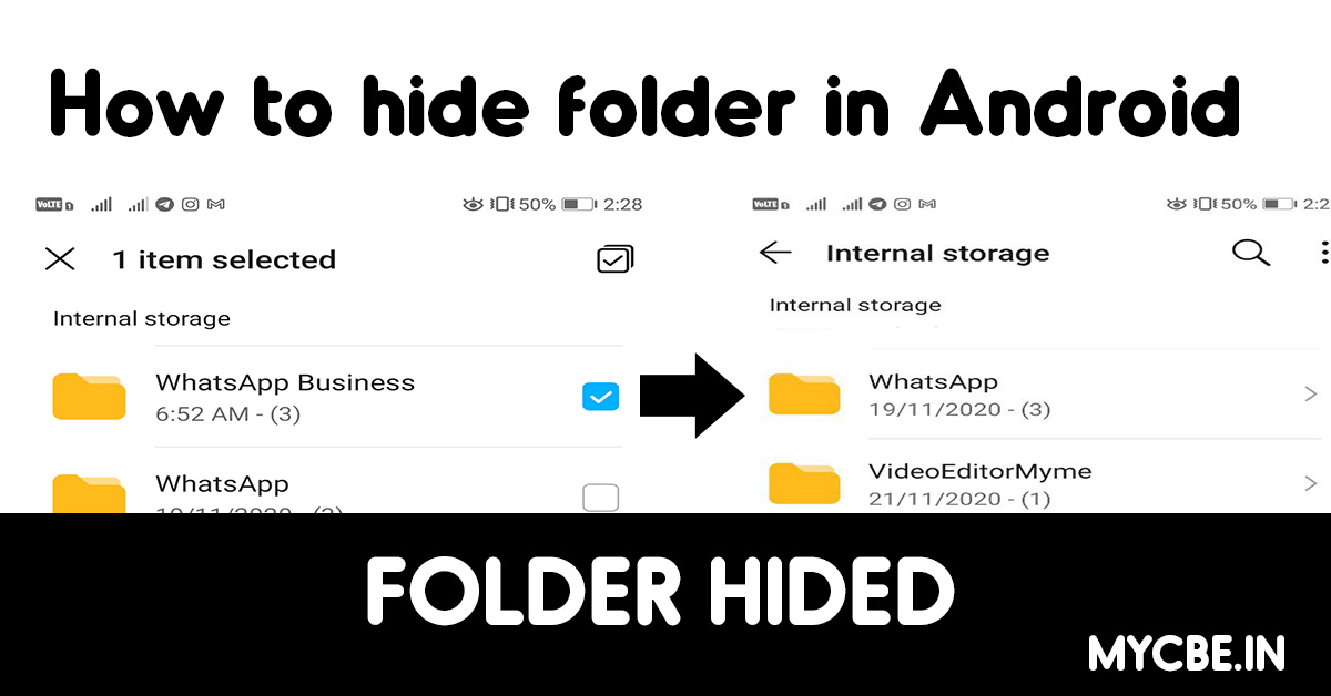 hide folders android