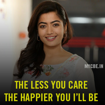 Rashmika Mandanna Quotes | Mycbe.in